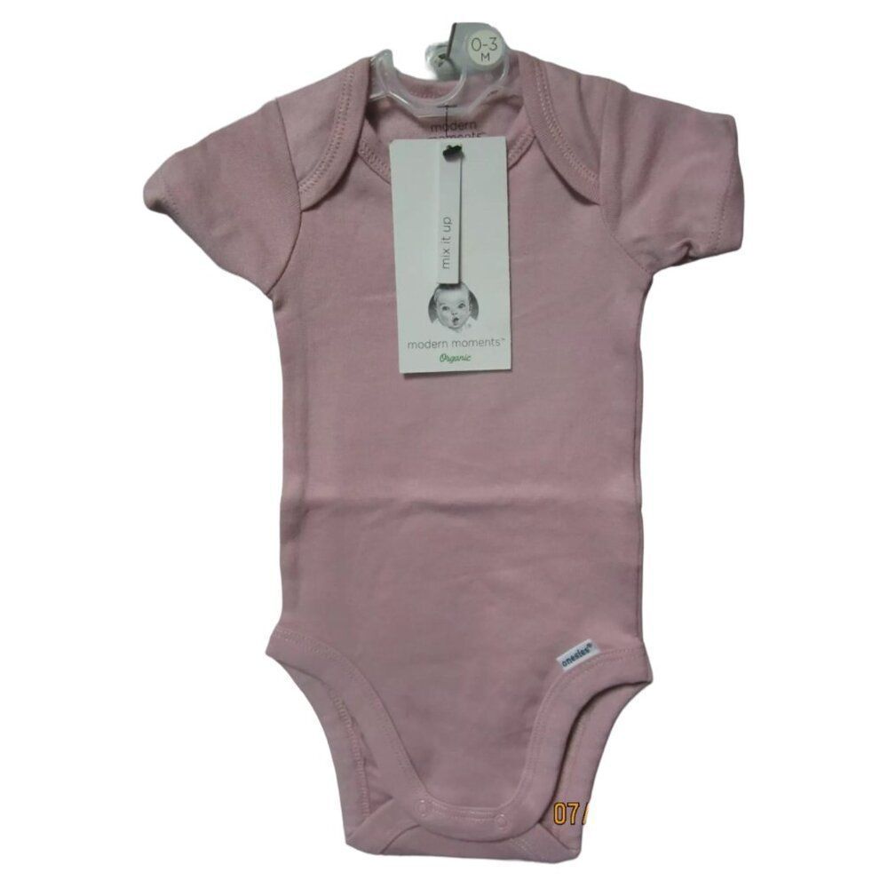 Gerber Modern Moments Baby Girl Flower Bodysuit 0-3M